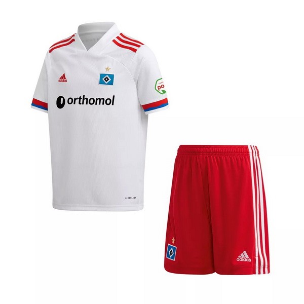 Camiseta Hamburgo S.V Replica Primera Ropa Niños 2020/21 Blanco